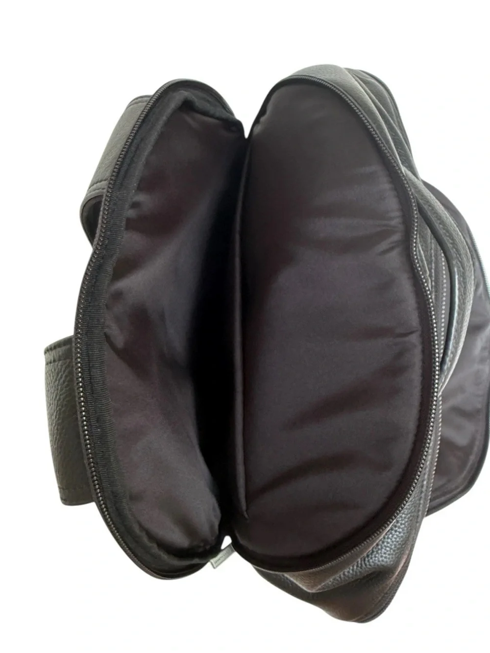 Hook and Albert Top Grain Black Leather Backpack